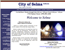 Tablet Screenshot of cityofselma.com